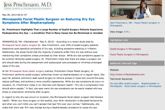 Minneapolis facial plastic surgeon, Minneapolis facial plastic surgery, eyelid surgery, Dr. Jess Prischmann